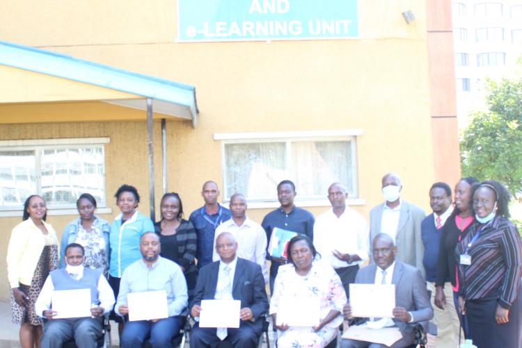 ODeL Campus Staff pose for a photo