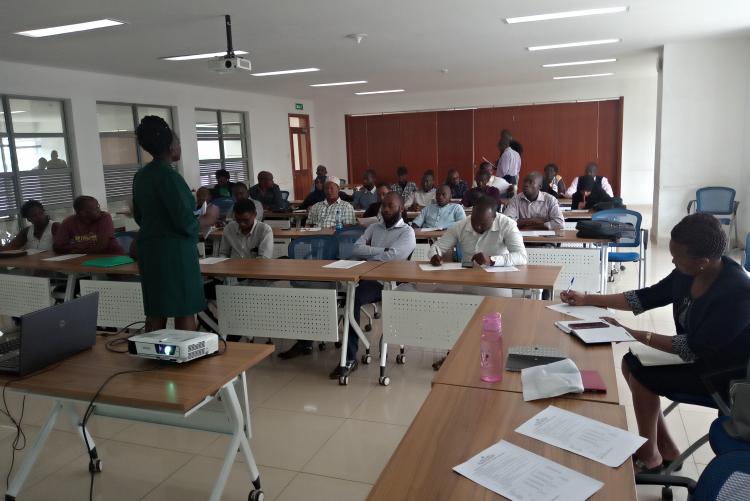 BA Project Planning and Management 2020 January Intake Orientation where students were taken through e-Learning Orientation. The students were also oriented on SMIS,Exam Regulations and Fees payment  